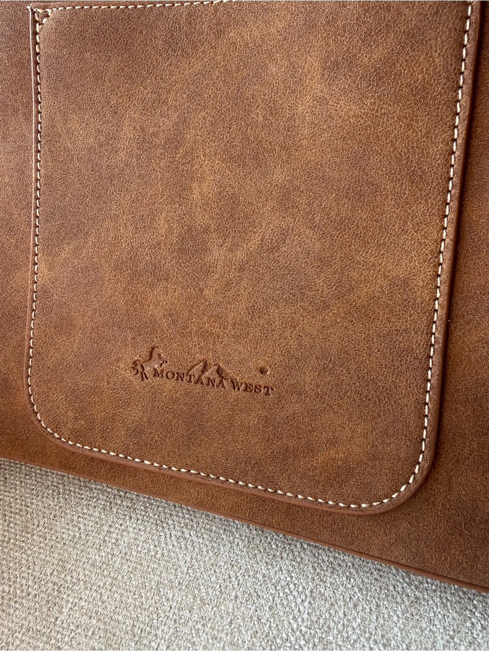 NEW with tags- Montana West Fringe Collection Concealed Carry Tote - Tan - Picture 10 of 11